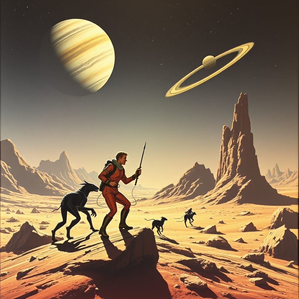 Buck Rogers on an Alien World: 1950s Sci-Fi Art