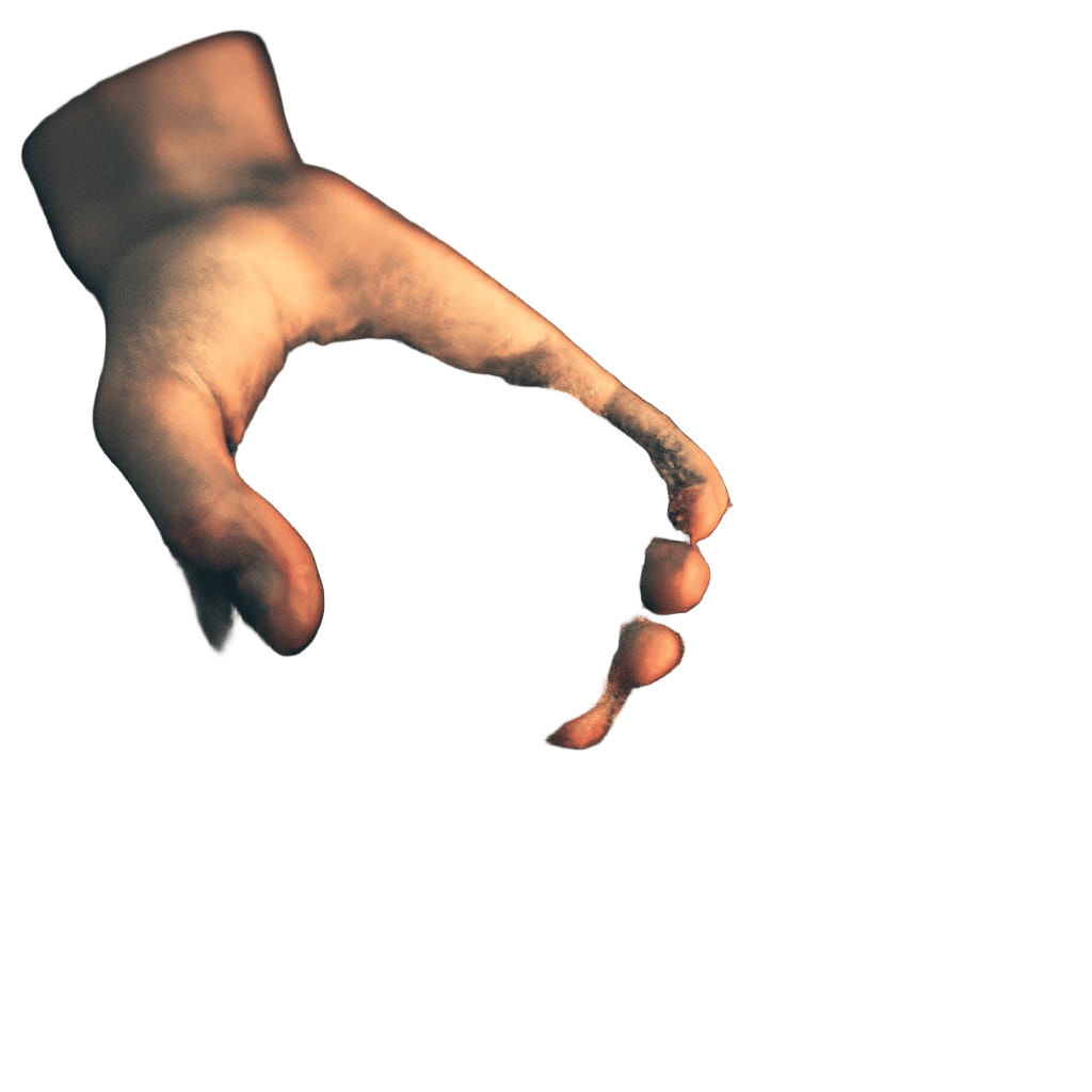 Surreal Close-up of Golden Sand Grains in Hand