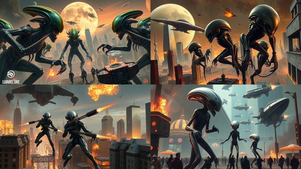 Apocalyptic Alien Invasion: Spaceships Descend on Earth