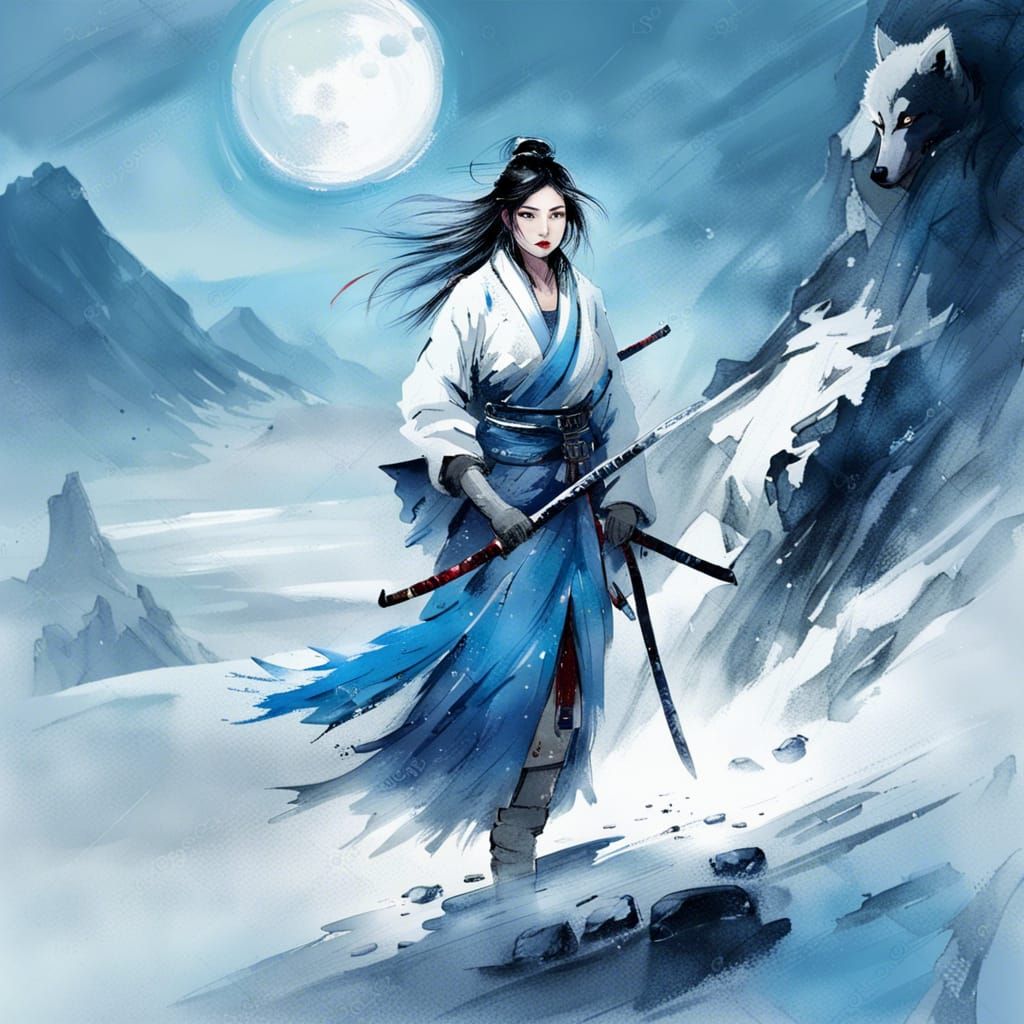 Miyako in search of the white wolf...