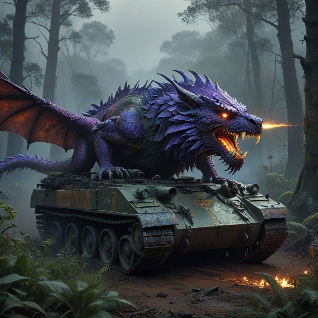 Australian Soldiers Ride into Ancient Forest Battle in Camou...