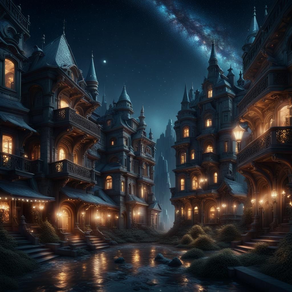 Epic Night Sky with Glistening Stars