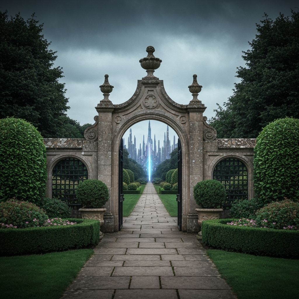 Fractal Gateway to Alien City Beyond English Garden