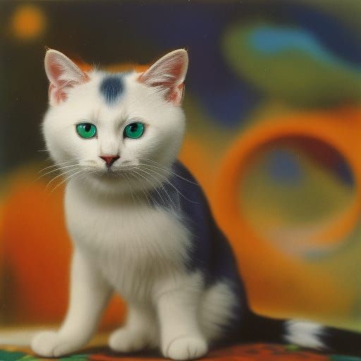 Biopunk Cat Art: Inspired by Surrealism and Ukiyo-e