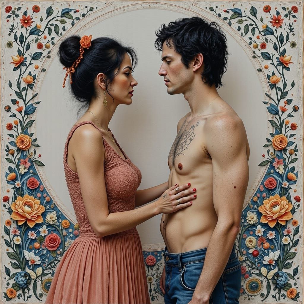 Surreal Shine Portrait of a Purple Lady with Shvara's Ethere...