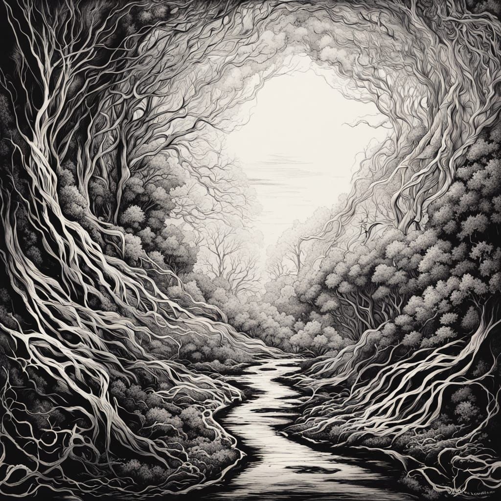 Vagus Nerve Network in Comic Book Style