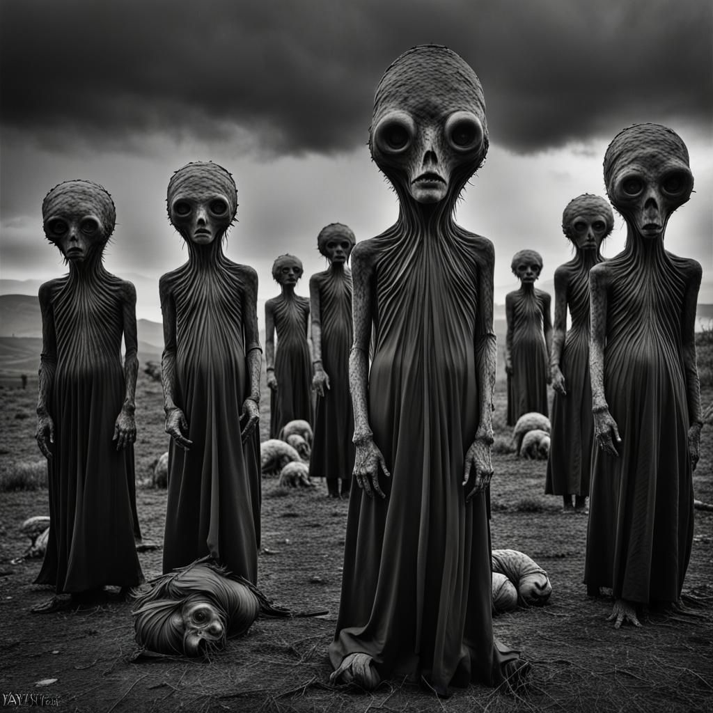 Surreal Horror Nature Scene in 8K Resolution