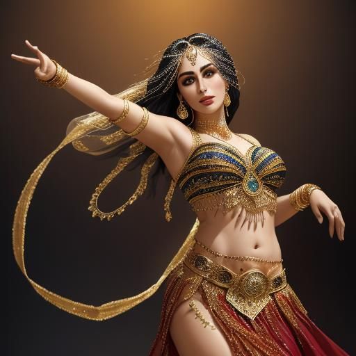 Cher as a Belly Dancer in Dynamic Jump
