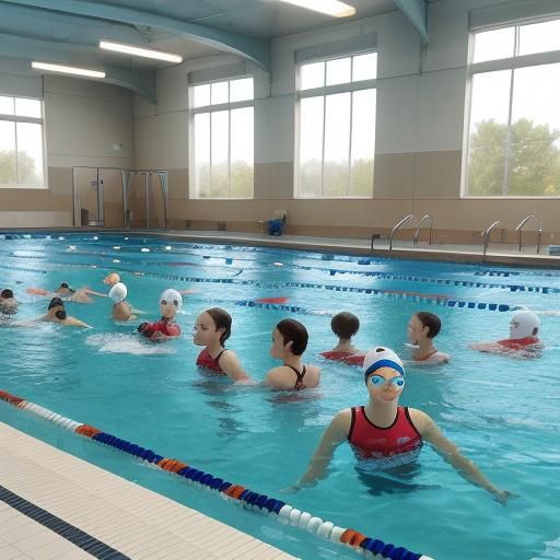AI Generated Image of a Swimming Class