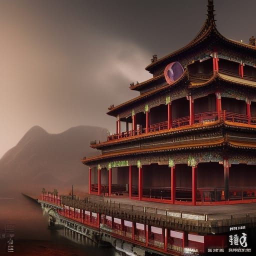 Epic Cinematic China Landscape Digital Matte Painting