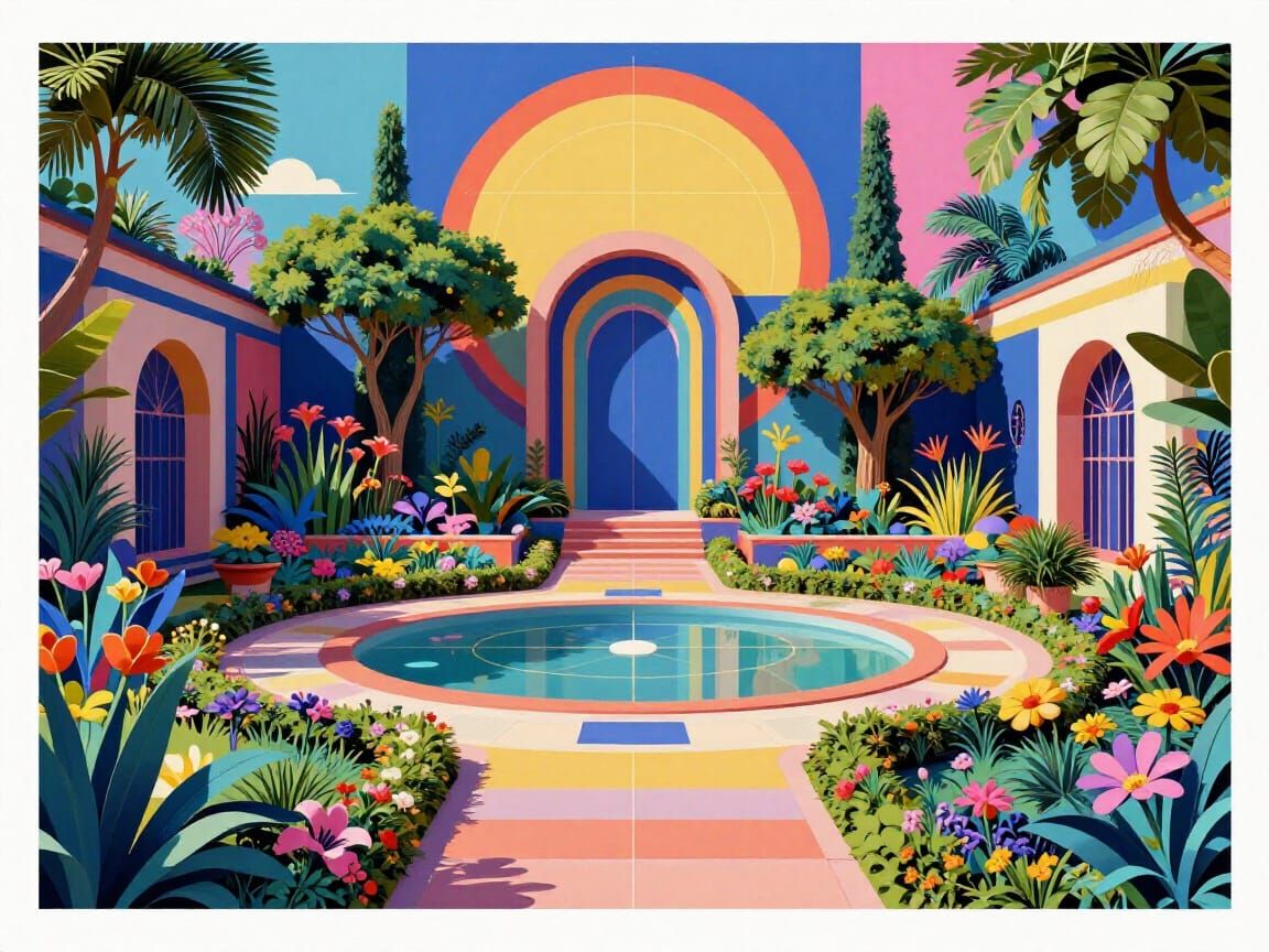 Mithril Gardenscape in Pop Art Style