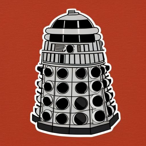 Dalek with Racing Stripes