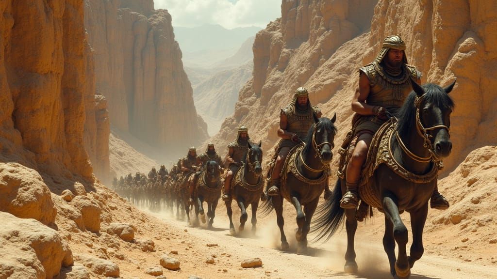 Egyptian Soldiers' Arduous Mountain Journey