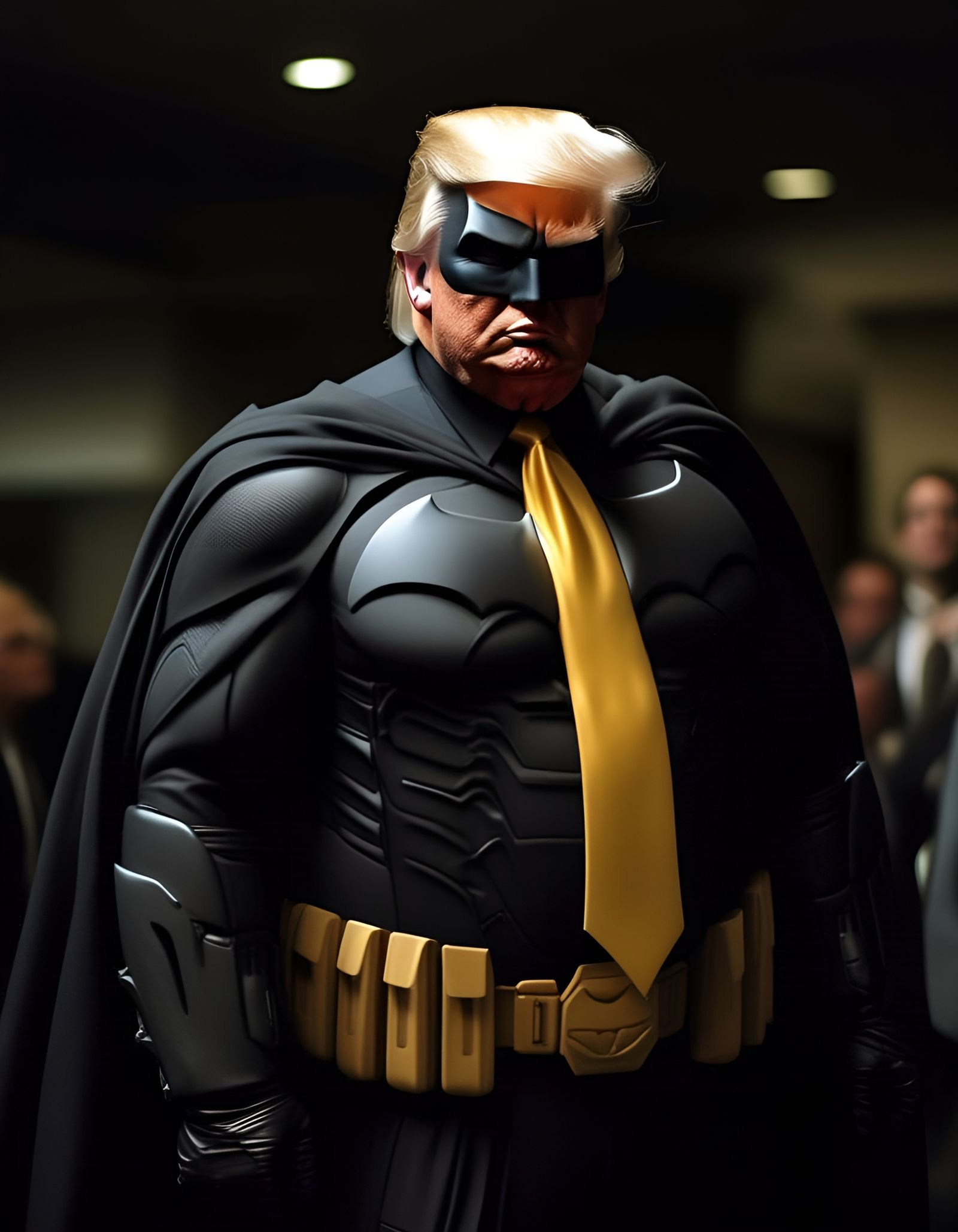 Batman Costume Featuring Famous Politician