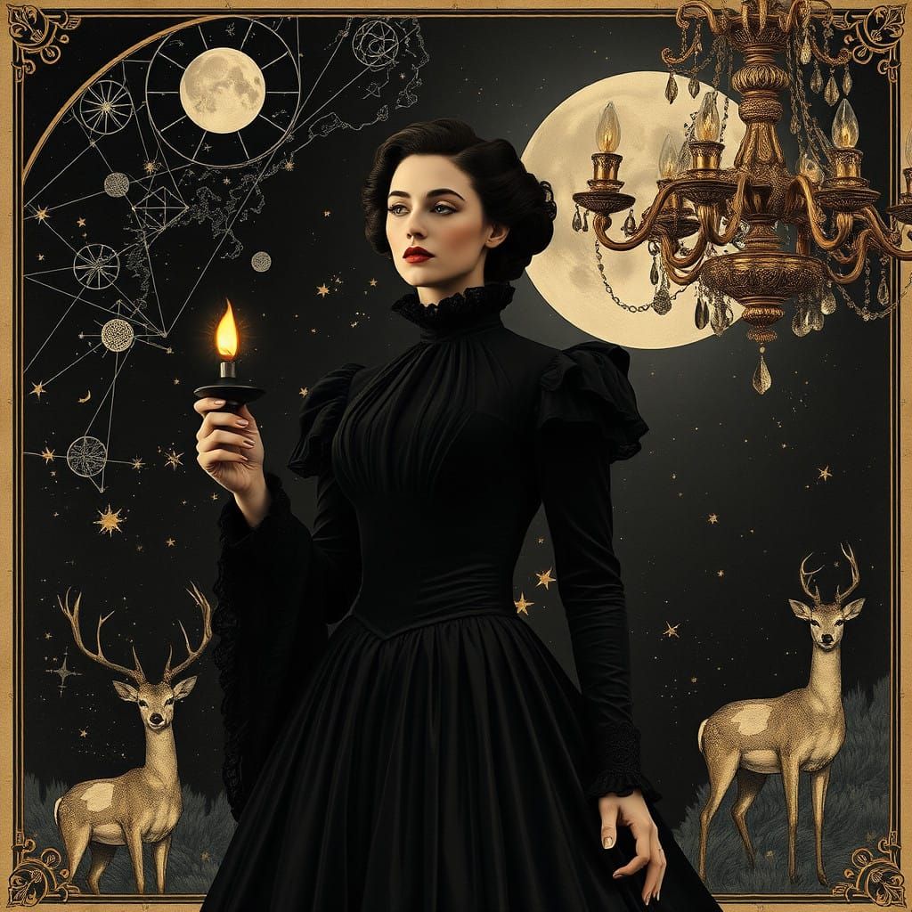 Victorian-era inspired dress