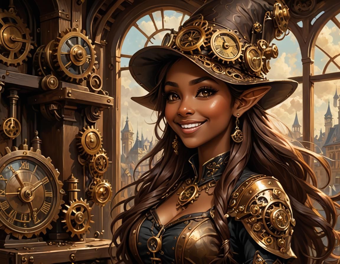 Bronze Steampunk Elf 9