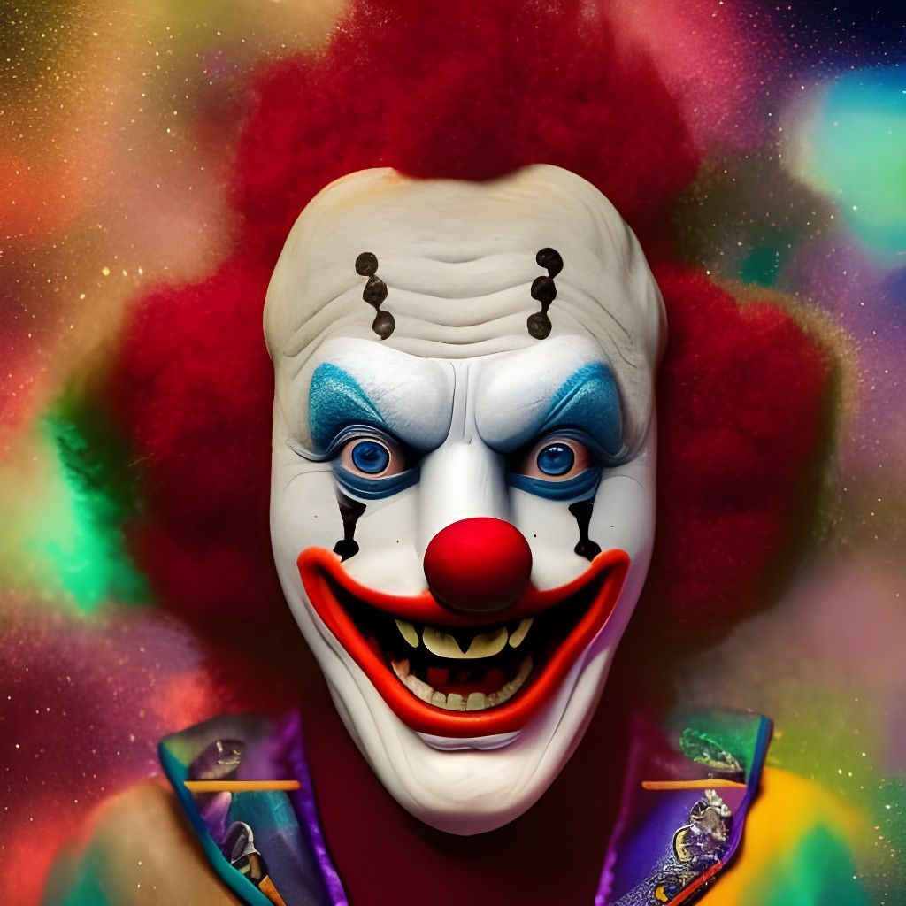 Stardust Galaxy Clown in Polychromatic Style