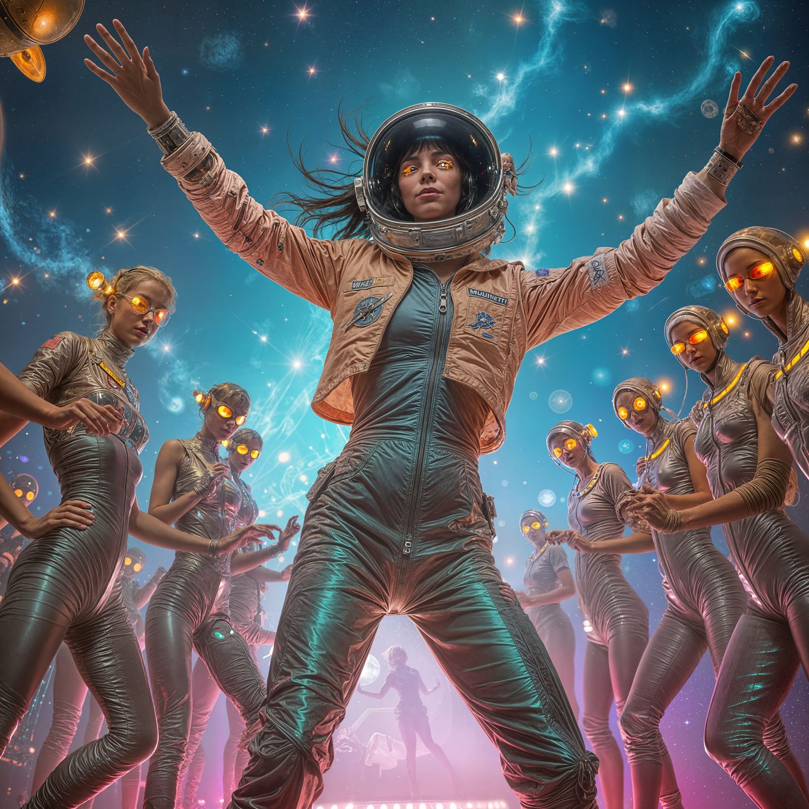 Astronaut Dancing at Alien Disco