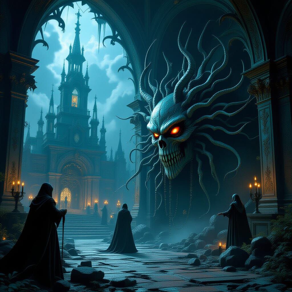 Bosch-Inspired Fantasy Art: Sinister & Deeply Colored