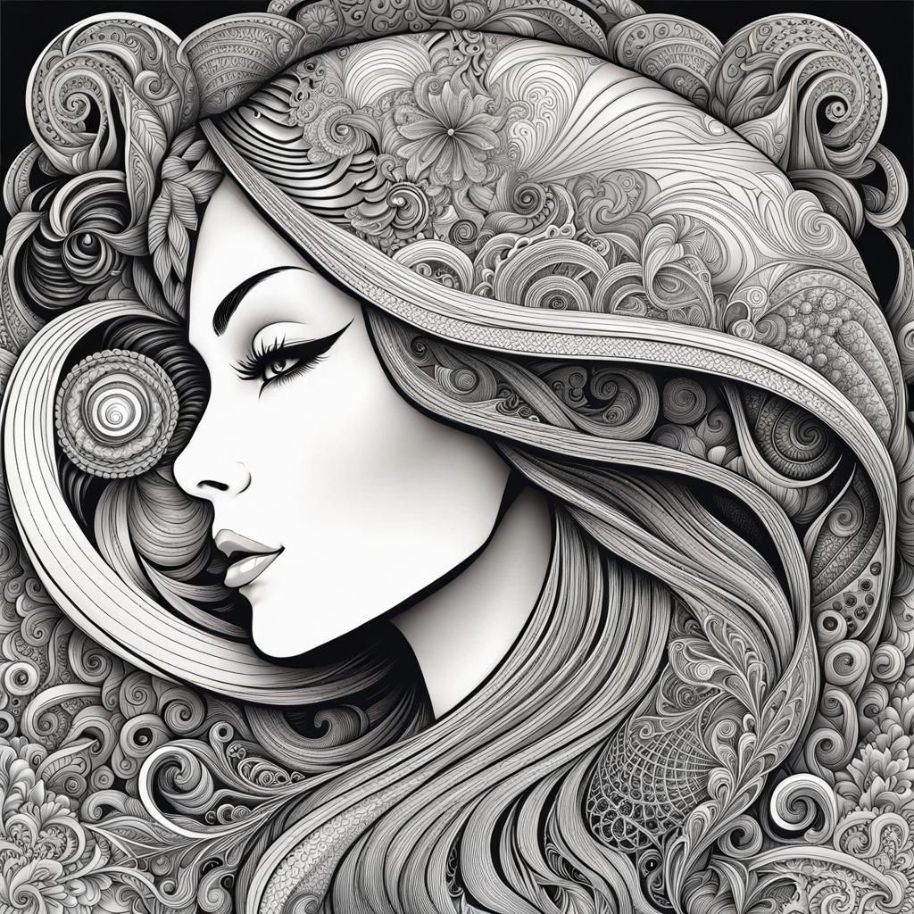 Elven Portrait in Storybook Illustration Style