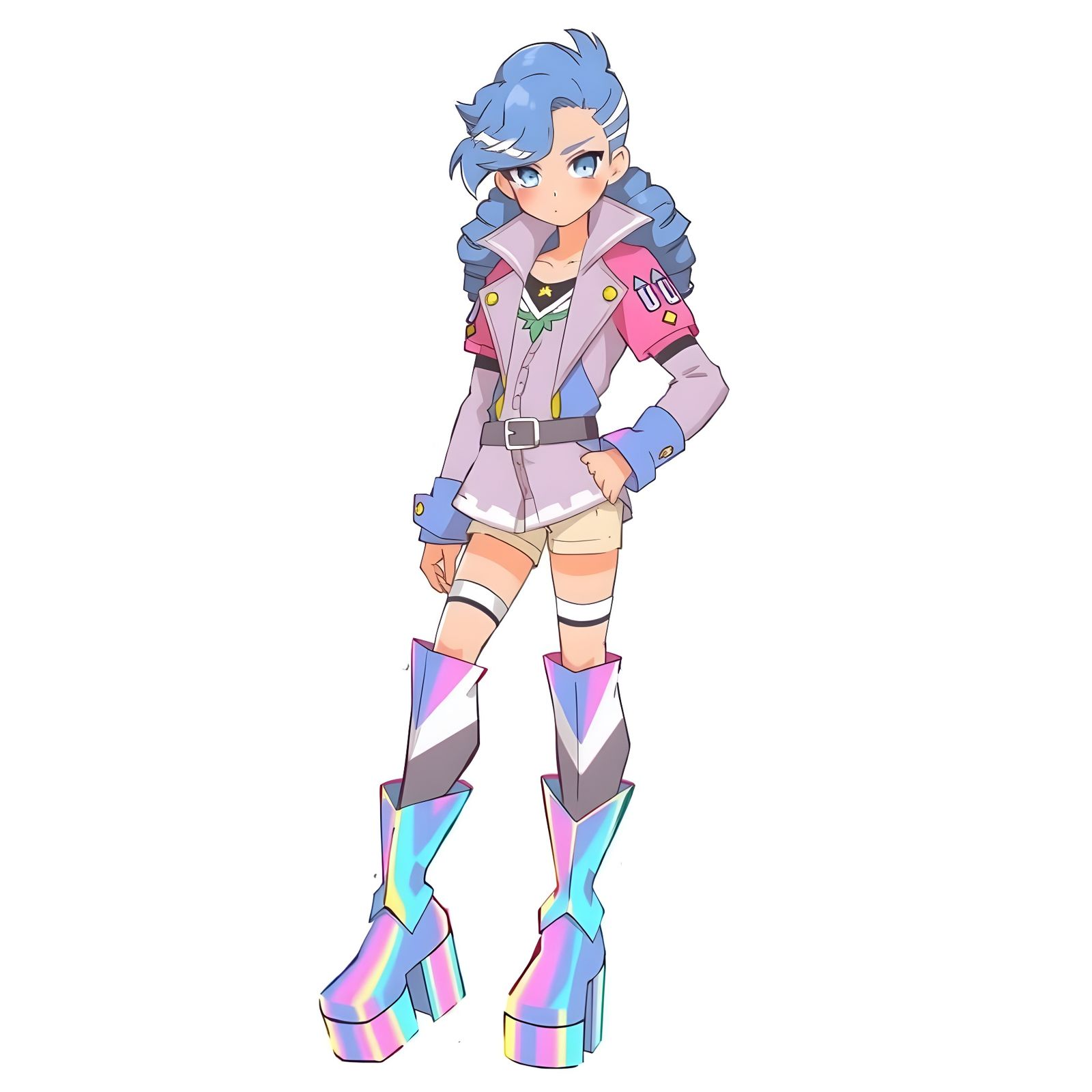 Pokémon Trainers in Refined Ken Sugimori Art Style