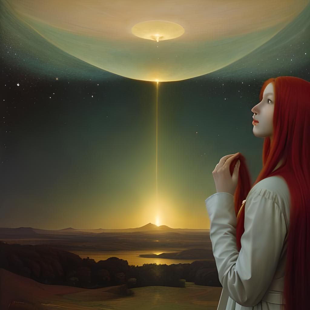 Alien Invasion Witnessed in Pre-Raphaelite Style