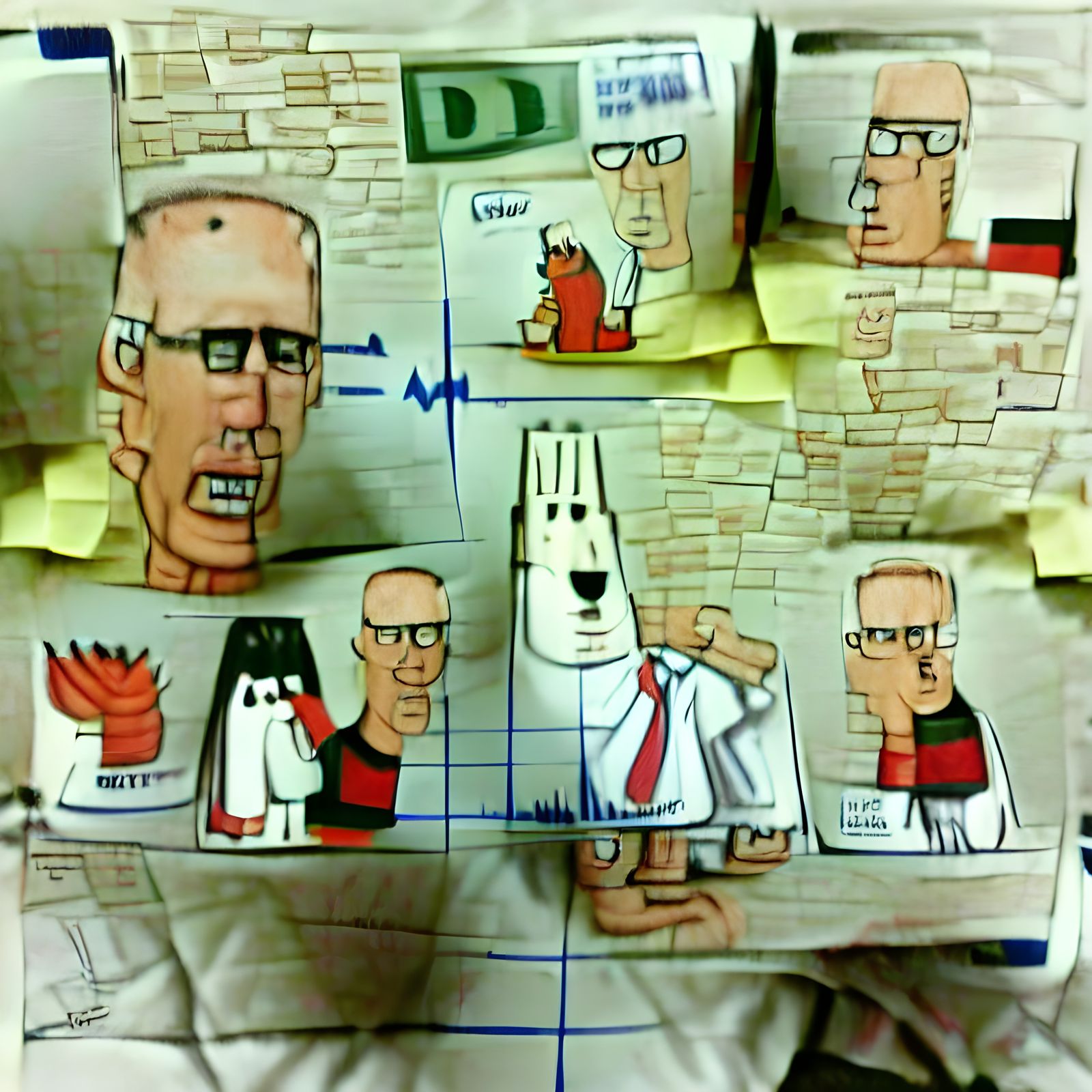Dilbert-Style Cartoon of Office Life