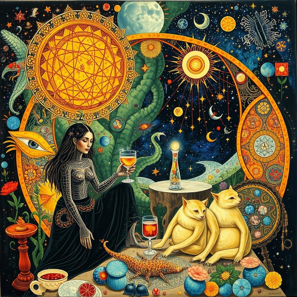 Psychedelic Utopia: Sacred Geometry in Bosch Style