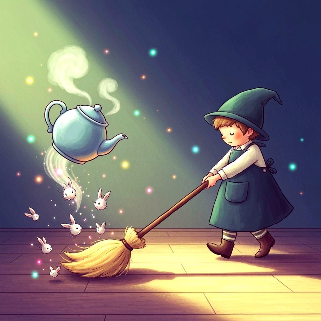 Magical Chores: AI Art Generating Enchanting Scenes