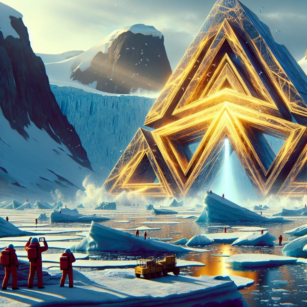 Ancient Golden Structure Discovered in Antarctica