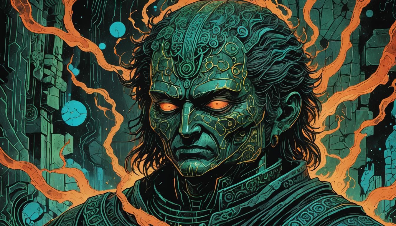 Sci-Fi Horror in Polish Comic Book Style