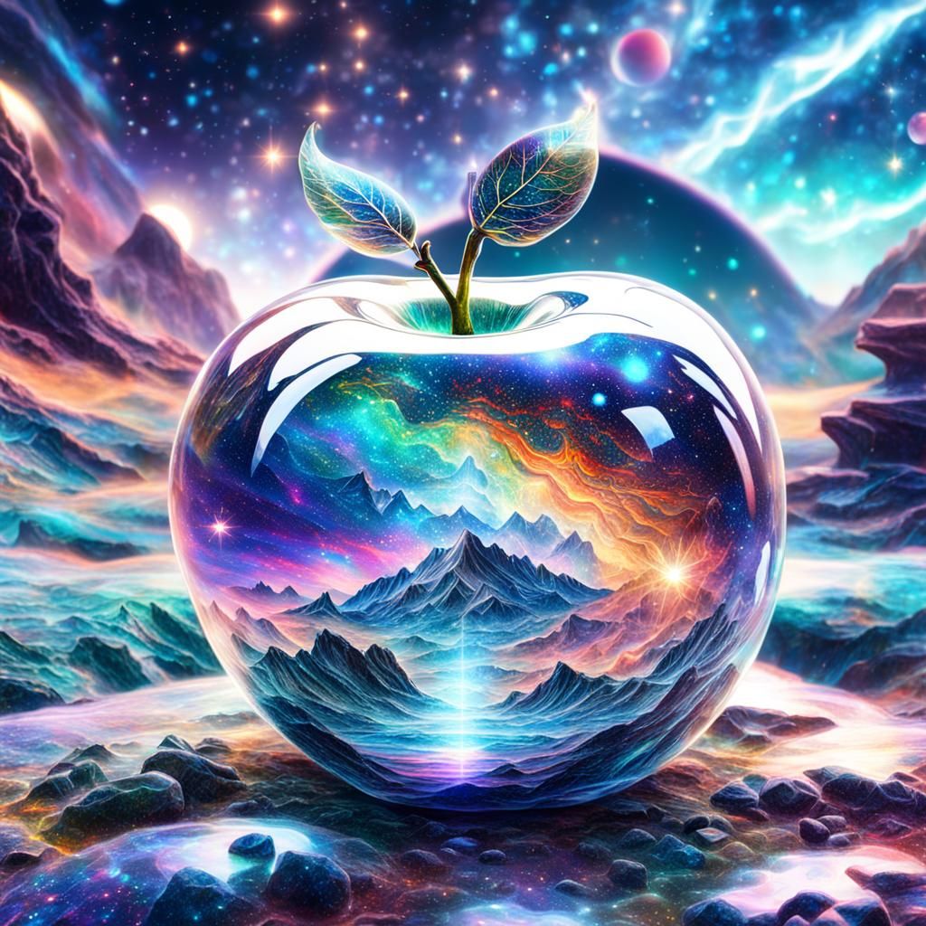 Cosmic landscape apple