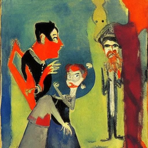 Vampire's Gift: A Rothko and Korovin Inspired Scene