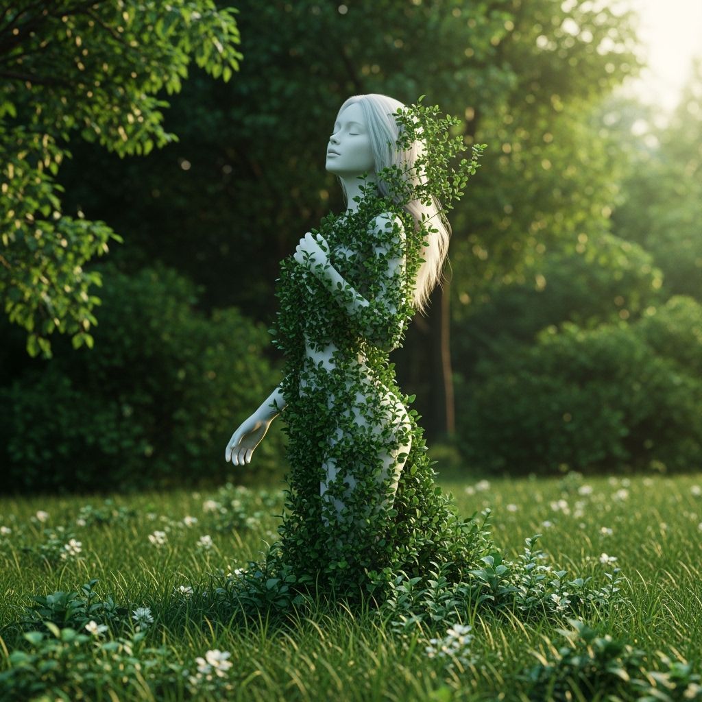 Ethereal Forest Nymph in Emerald Woods