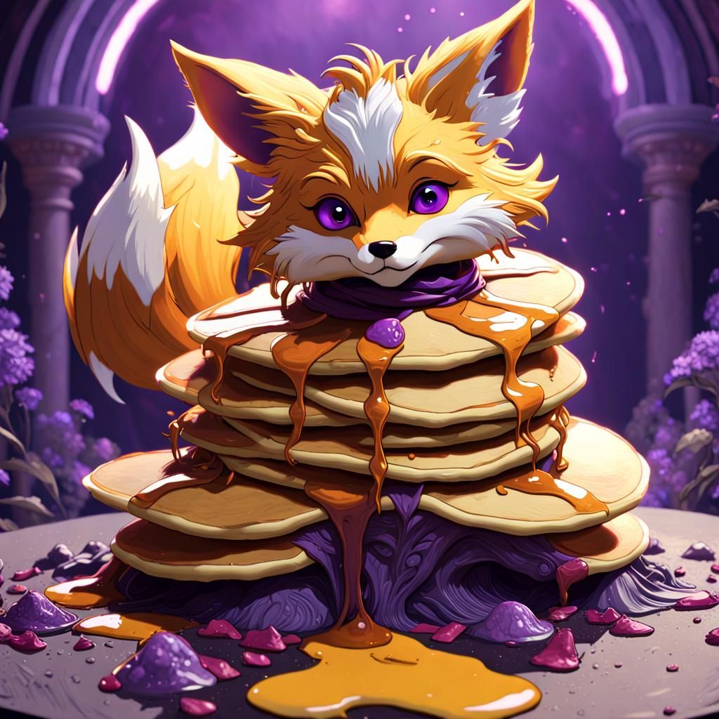 Fox in Dark Fantasy Style, 8k Resolution