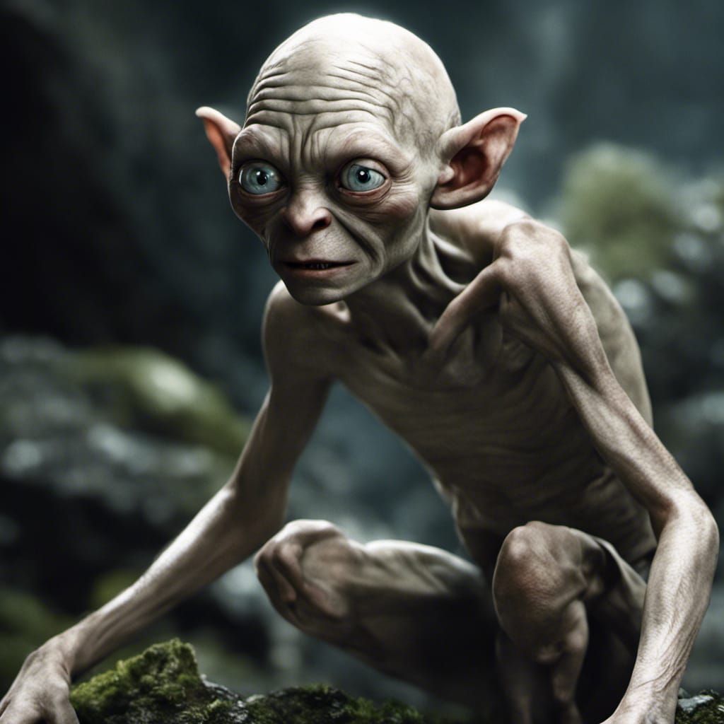 Realistic Movie Rendition of Gollum