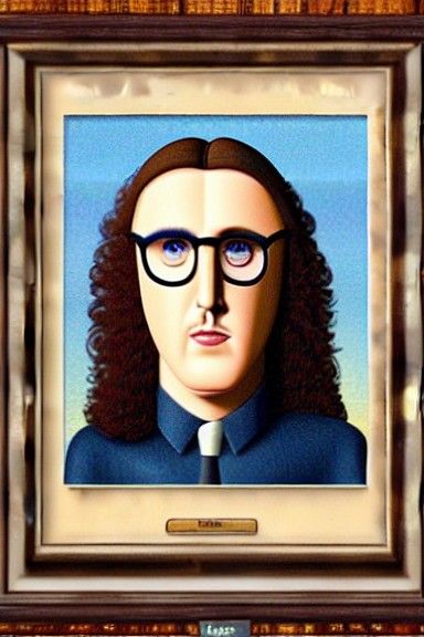Weird Al Yankovic in Grant Wood Style