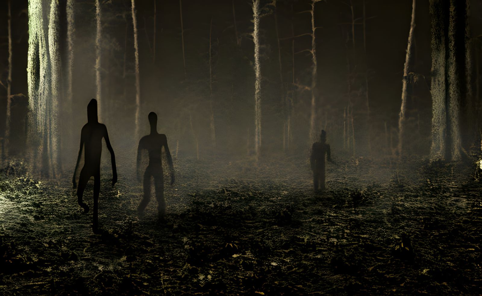 Eldritch Wendigo Sighting in Dark Forest Nightmare