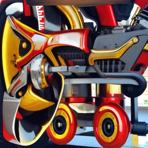 Abstract Metallic Red Surface