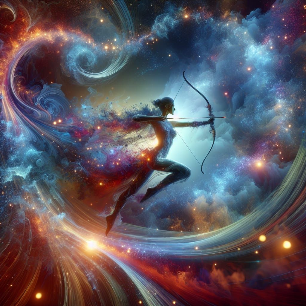 Surreal Celestial Archer