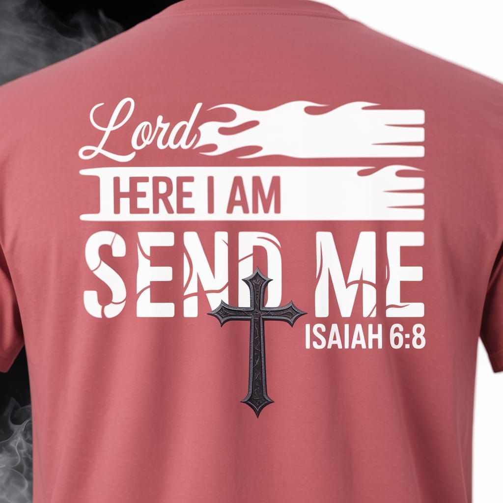 Fiery Blue Text with Iron Cross Design