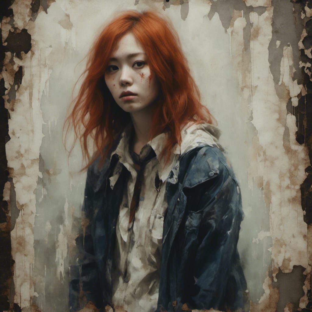 Redhead Portrait in Modern Style