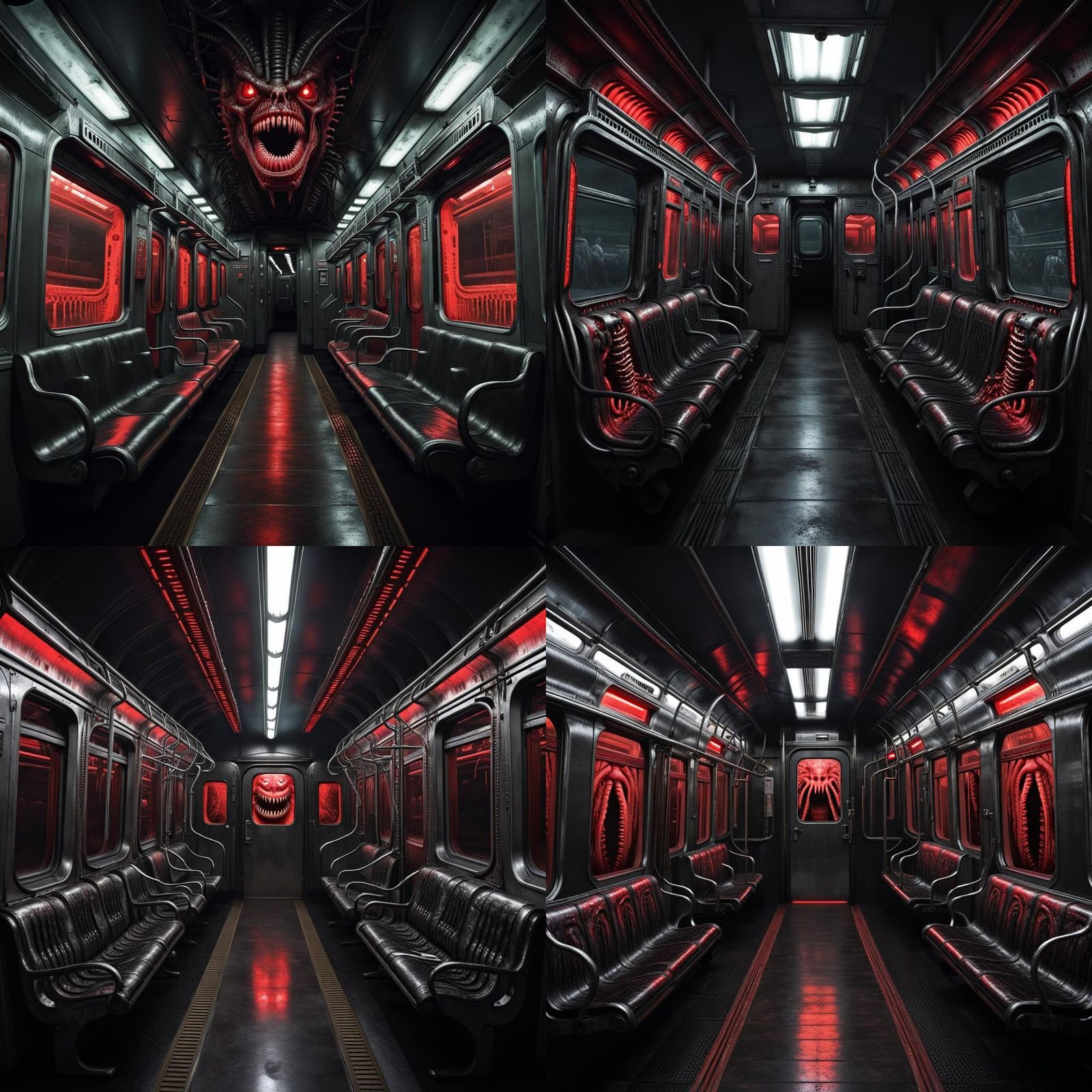 Horror Train with Teeth: A Biomechanical Nightmare