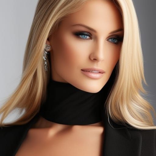 Gorgeous Blond German Woman Portrait