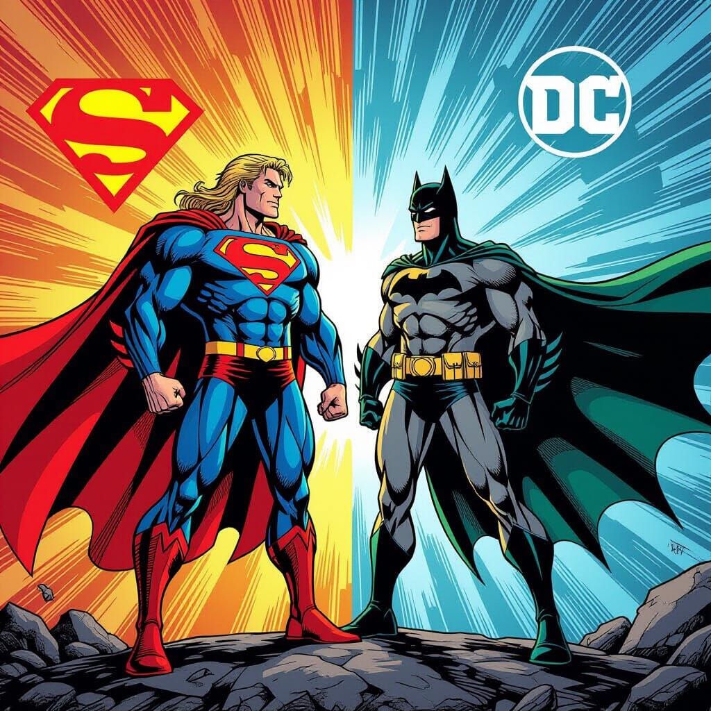 Superhero Fusion: Superman-Thor Meets Batman-Loki