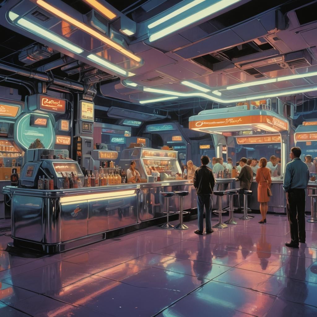 Sci-Fi Fuel Stop for Extraterrestrial Travelers