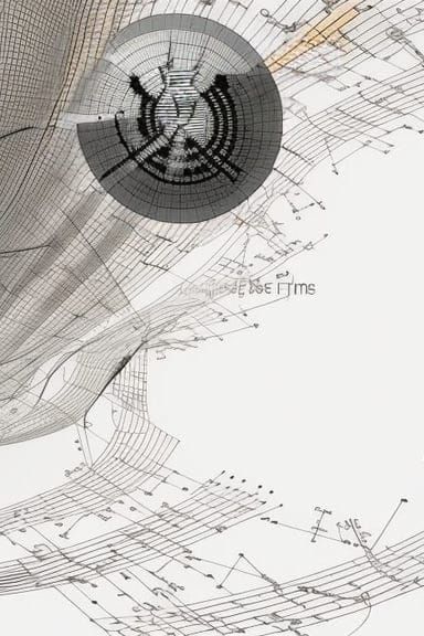 Abstract Graphic Score in Black and White