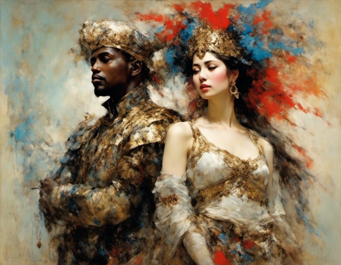 Othello and Desdemona