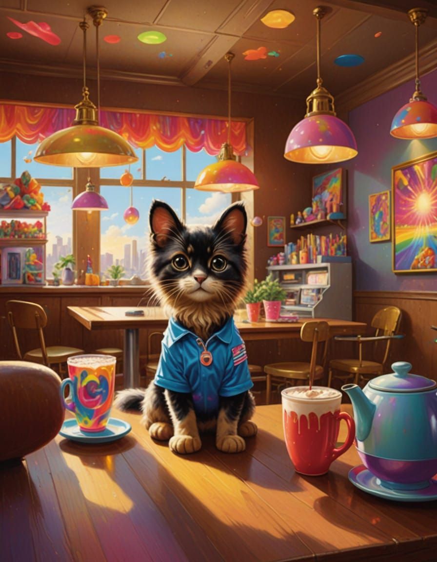 Vibrant 90s Nostalgia in Lisa Frank Style