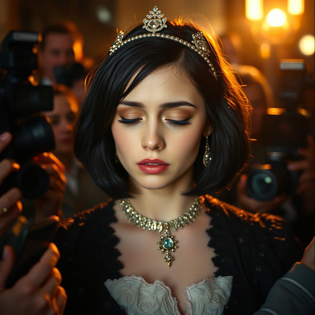 Young Marie Antoinette Surrounded by Celestial Paparazzi in...